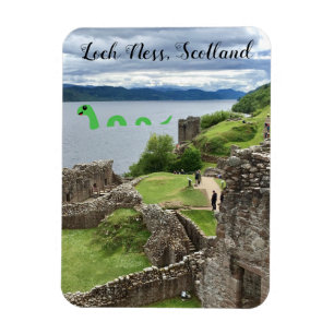 Íman Bonita Cartoon Nessie Loch Ness Monster, Escócia