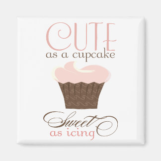 Íman Bonita como cupcake! Rosa e Castanho