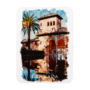 Íman Bonita Espanha de Granada Viagem de álahmbra