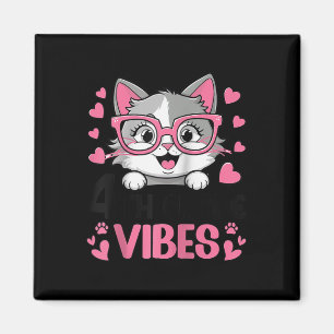 Íman Bonita Gato De 4º Grau Vibes Para Raparigas-1rua D