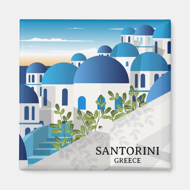 Íman Bonita Grécia Santorini (Frente)