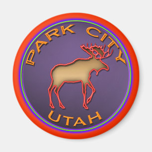 Íman Bonita Medalhão de Mose Park City Souvenir