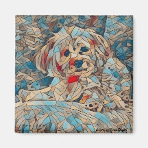 Bonita Morkie Magnet de Cobre