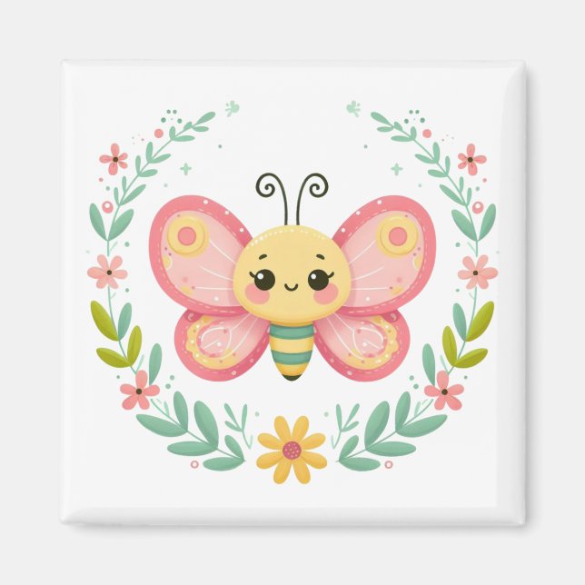 Íman Bonita, primavera/borboleta (Frente)