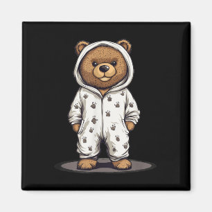 Íman Bonita Roupa De Pajama Para Pijamas E Urso De Tedd