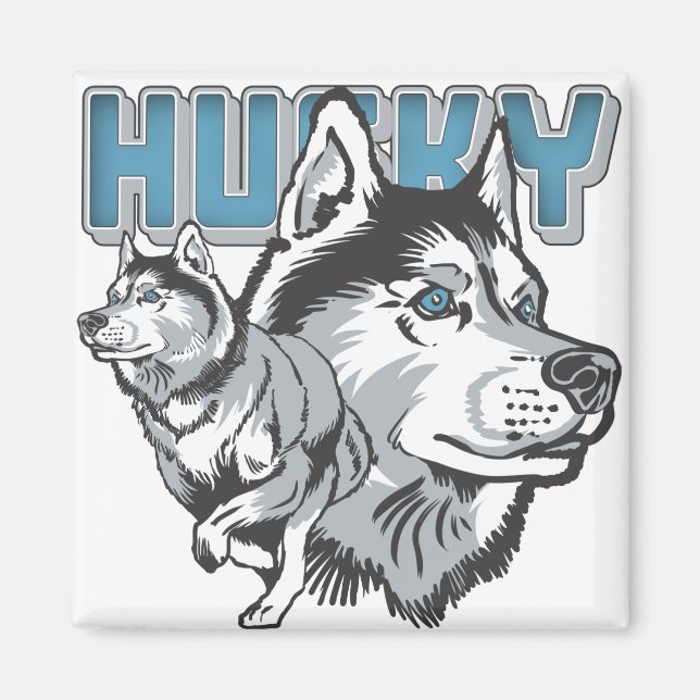 Íman Bonita Siberian Husky (Frente)