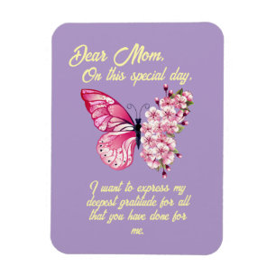 Íman Bonitas Borboletas Dia de as mães Personalizado