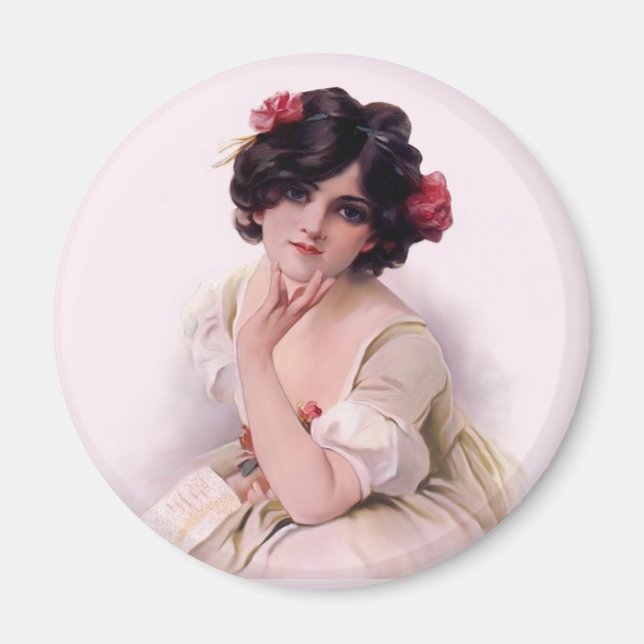 Íman Bonito a rosa (Frente)