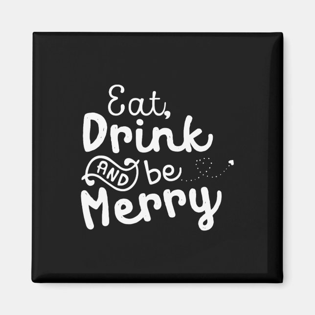 Íman Bonito &amp; Engraçado Comer Natal (Frente)