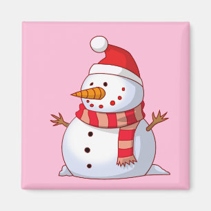 Íman Bonito boneco de neve de Natal