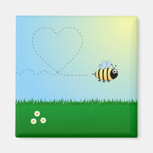 Íman Bonito bumble desenhos animados da abelha