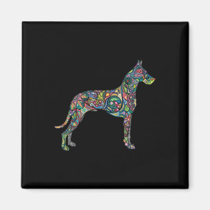 Íman Bonito Cachorro Totem Tatuagem Arte Hoodie