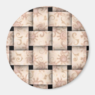 íman bonito de tecelagem rosa