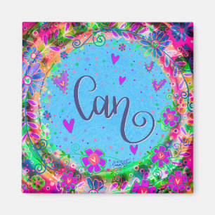 Íman Bonito Diversão Floral Moderna