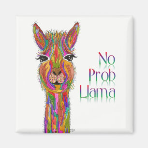 Íman Bonito e colorido sem óculos Llama Llama Magnet