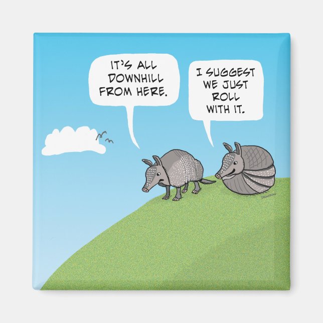 Íman Bonito e Engraçado. Apenas rode com ele (Frente)