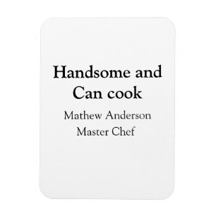 Íman Bonito e pode cozinhar adicionar nome master chef