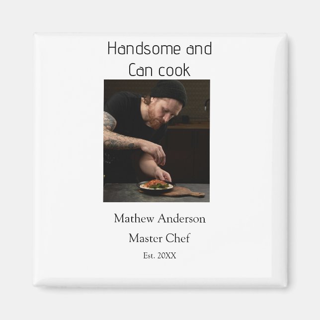 Íman Bonito e sabe cozinhar adicionar nome master chef  (Frente)