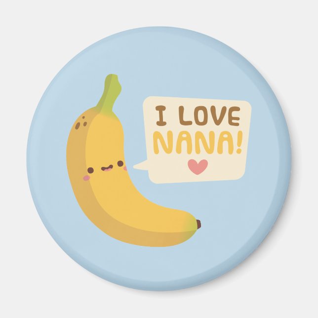 Íman Bonito Eu Amo Nana, Punheta de Banana (Frente)