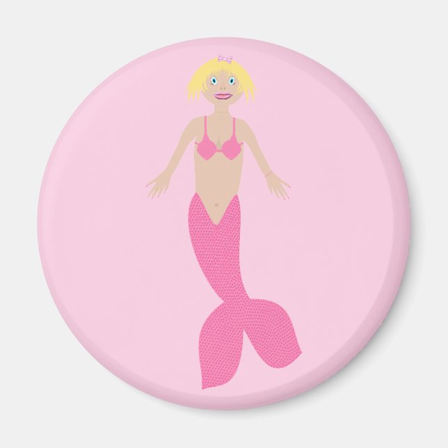 Íman Bonito fantasia rosa Sereia (Frente)