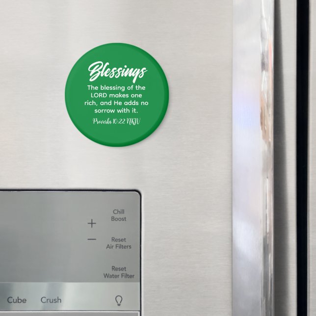 Íman Bonito fé cristã verde abençoa Bíblia Versa (In Situ (Fridge))