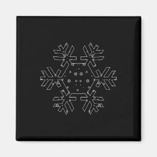 Íman Bonito floco de neve T Camisa Lover de neve Snowbo