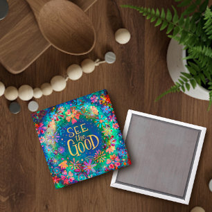 Íman Bonito Floral Veja a Boa Insugiidade Colorida