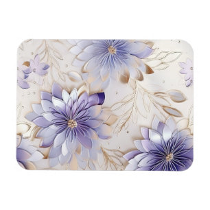 Íman Bonito Glam Dourado Pearl Pearl Floral Branco