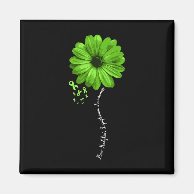 Íman Bonito guerreiro da consciência do linfoma não-hod (Frente)