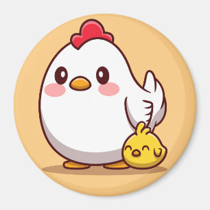 Íman Bonito Hen Com Pintinho