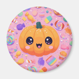 Íman Bonito Jack-o-Lanterna com doce - Magneta