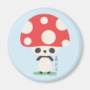 Íman Bonito Kawaii Japonês Kinoko Mushroom Panda