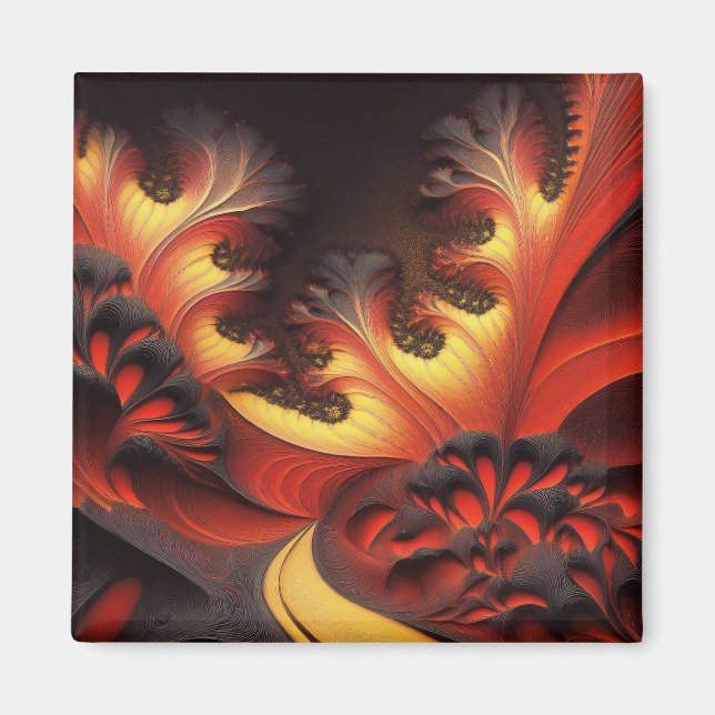 Íman Bonito Newtonbrot Colorido de outono (Frente)