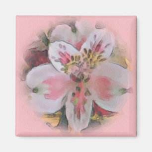 Íman Bonito no ímã de Buquê Floral Rosa