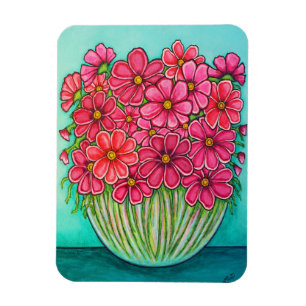 Íman Bonito no Magnet do Cosmos Rosa por Lisa Lorenz