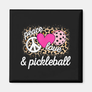 Íman Bonito paz amor jogador de pickleball engraçado pi