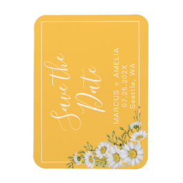 Íman Bonito Pontos Amarelos e Brancos Salvem a Data