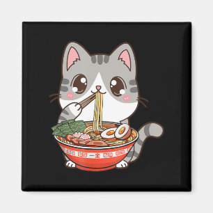 Íman Bonito Ramen Cat Kawaii Anime Comida Japonês Menin