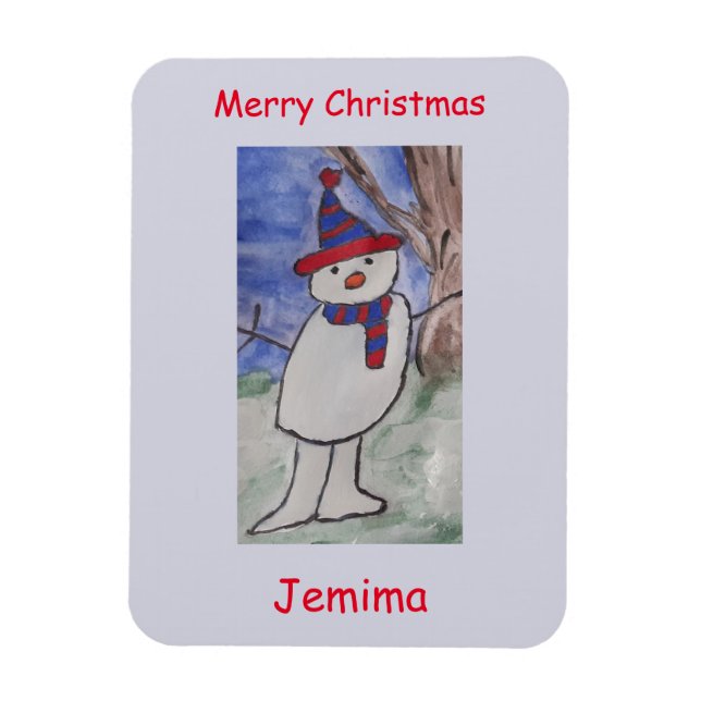 Íman Bonito Snowman Flexível (Vertical)