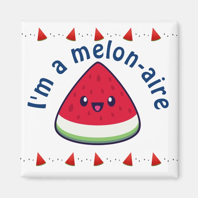 Íman Bonito Sorriso Kawaii Watermelon (Frente)