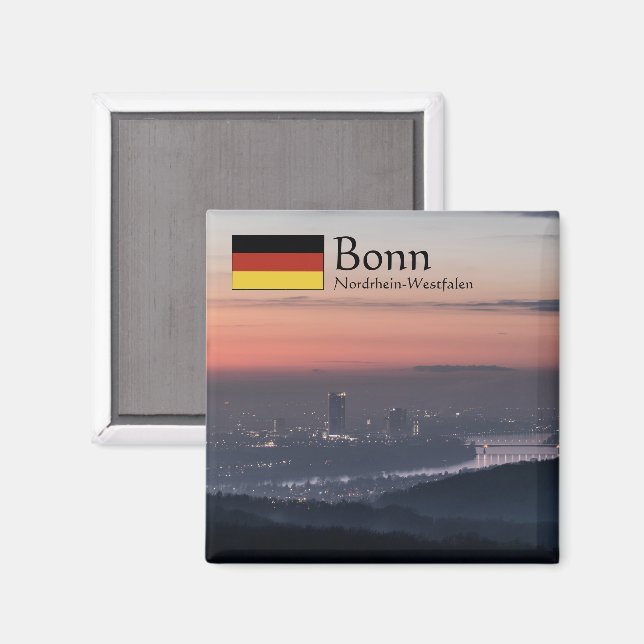 Íman Bonn Germany Souvenir (Front/Back)