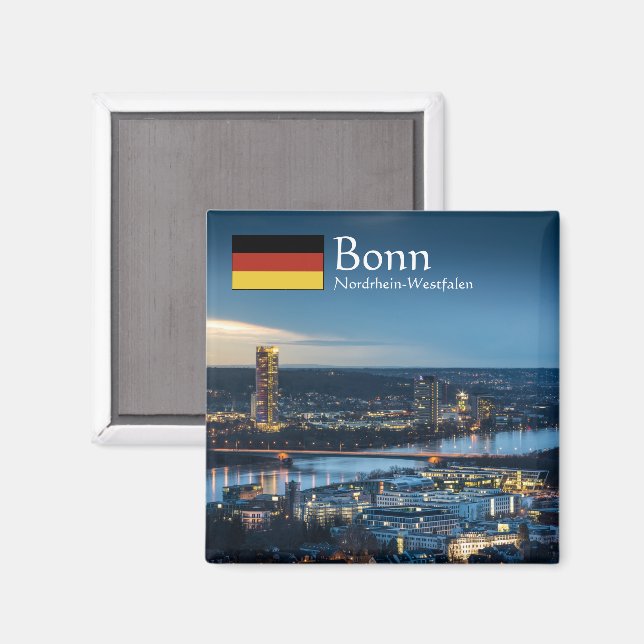 Íman Bonn Germany Souvenir (Front/Back)