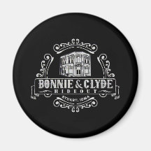 Bonnie & Clyde Hideout: Magnet Círculo
