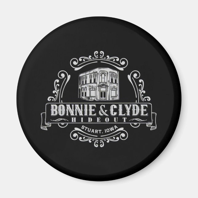 Íman Bonnie & Clyde Hideout: Magnet Círculo (Frente)