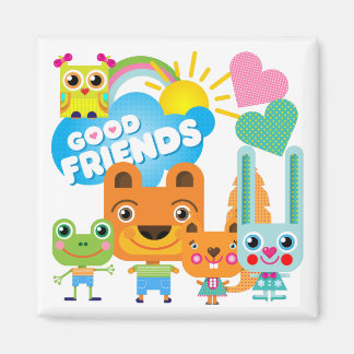 Íman Bons Amigos Animais