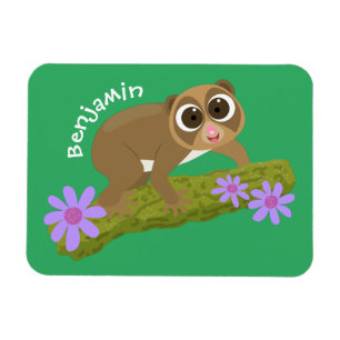 Íman Bons e felizes loris em desenhos animados