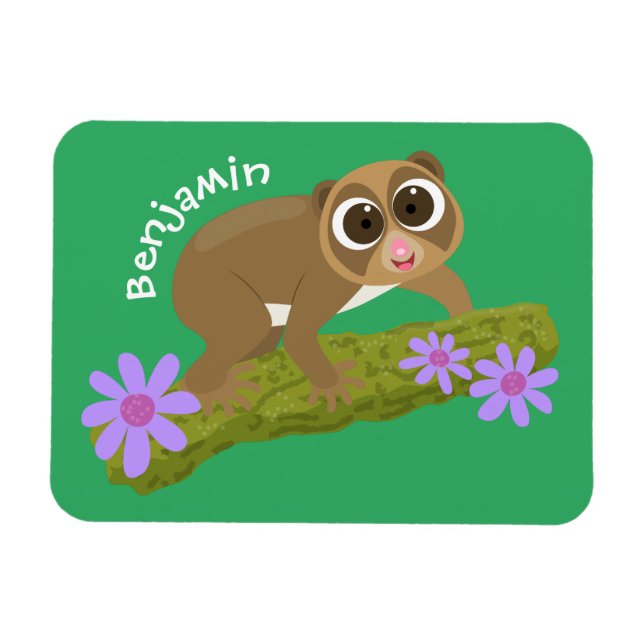 Íman Bons e felizes loris em desenhos animados (Horizontal)