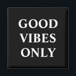 Íman Bons Víblios, palavras de uplifagem em branco pret<br><div class="desc">Bons Víblios, preto branco erguendo palavras ímã</div>