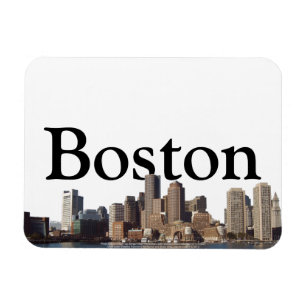 Íman Bonston, skyline das MÃES com a Boston no céu