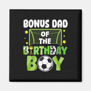 Íman Bônus de Futebol Pai Aniversário Menino Festa Famí